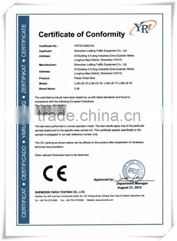 Best price highway safety high strength ABS plastic cat eye reflective road stud