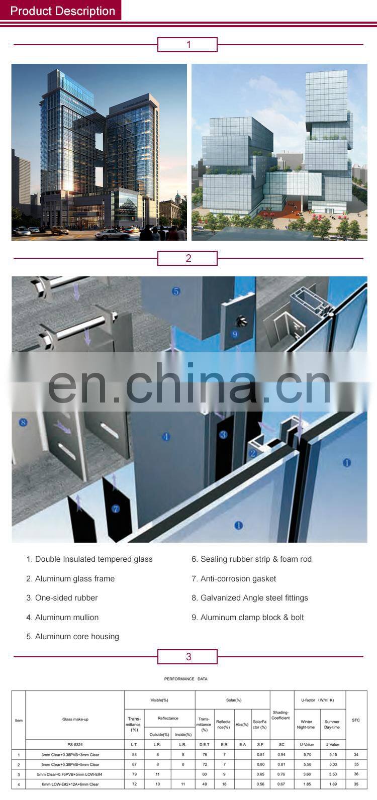 High Quality Hot Design Aluminum Composite Panel Curtain Wall ACP Facade From China Manufacturer