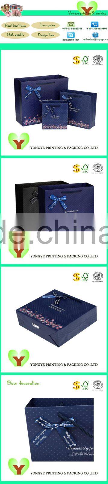 Waterproof Shopping Promotion Paper Bag Soap Paper Bag