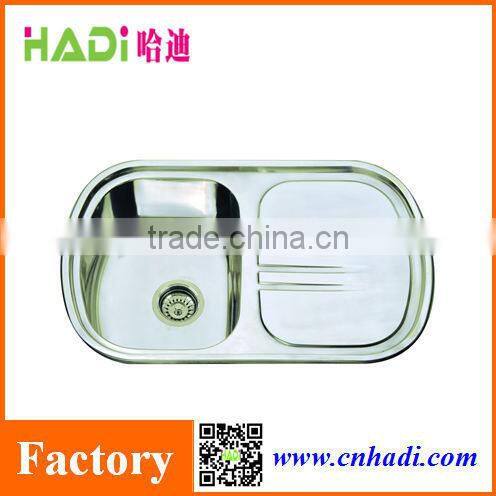 2015 topmount commercial kitchen sink with drain board HD7749S