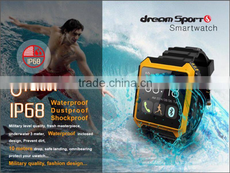 Dustproof Shock Resistant 1.54 ' Screen IP 68 Waterpfoof Smart Phone Watch