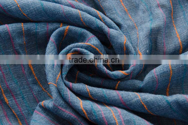 New Style Oversized Viscose Vertical Colorful Striped Scarf