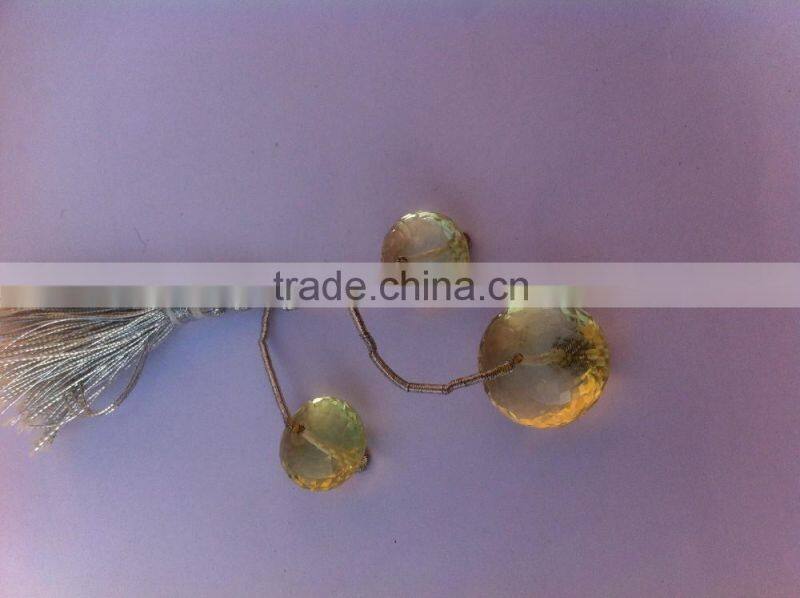 Lemon Topaz pendant earring set