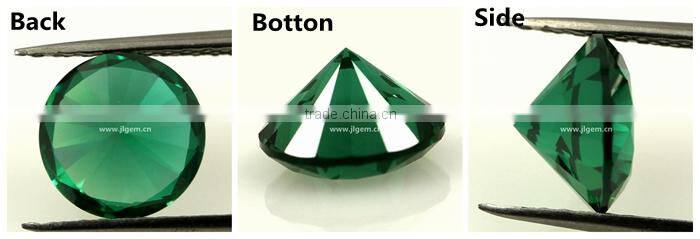 synthetic 2.5mm round loose 152# green spinel gemstone