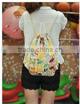 hot style canvas drawstring backpack