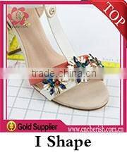 Fashion T Shape arcylic Beads Rhinestone Shoe Decorationl Sandals Ornaments for ladies