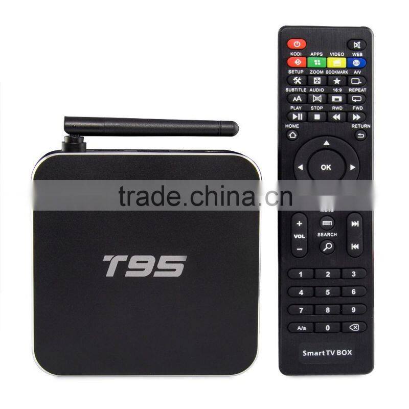 Vensmile s905 smart tv box android T95 quad core google android 5.1 smart tv box 4K 2K output T95 kobi android tv box