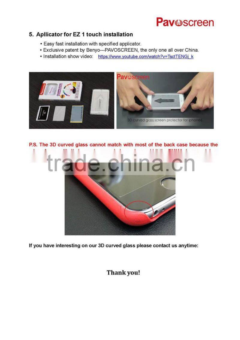 Asahi Glass Screen Guard for iPhone 6 Series , Asahi Glass Screen Protector for Samsung Galaxy