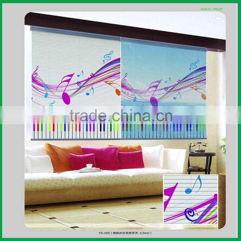 1m width prited aliumnium venetian blinds for window decoration