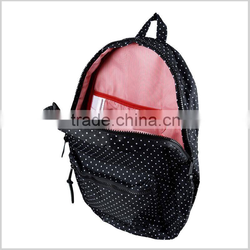 high quality small quantity order design your logo cute backpack for high school girls