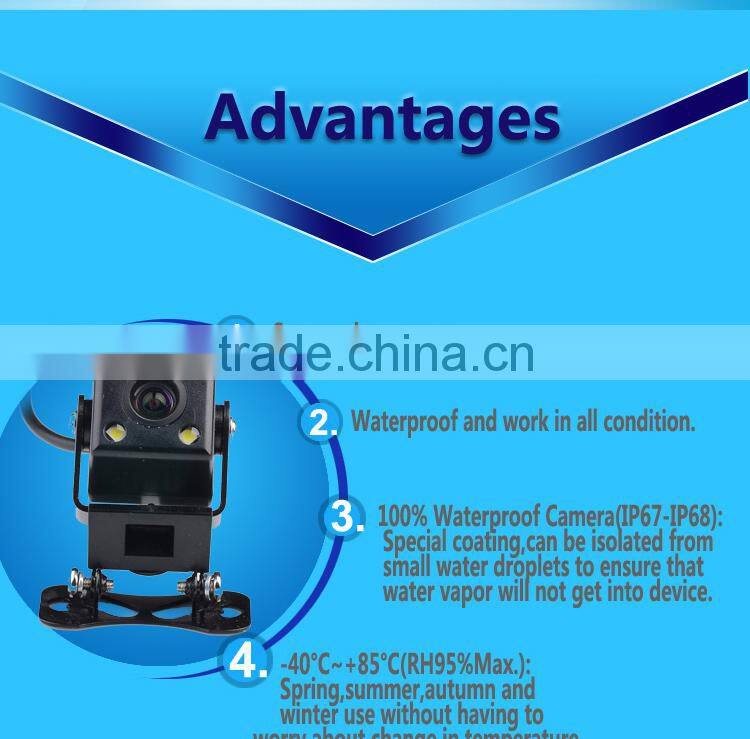 2015 new product waterproof angle adjustable backup camera