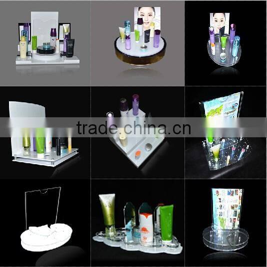 Rotating charming clear acrylic photo frame free standing lucite photo frame