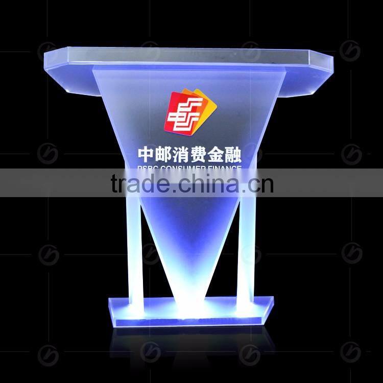 high-end acrylic plexiglass lectern speech podium pulpit