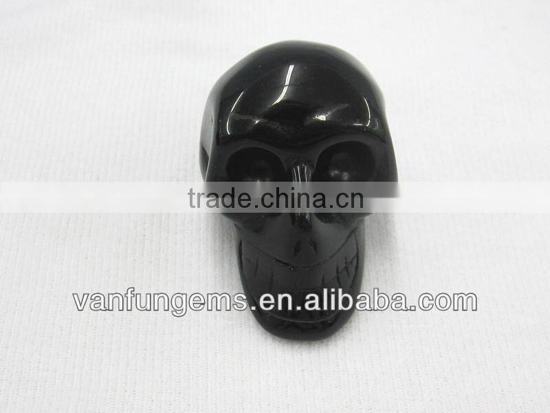 Black Obsidian Crystal Carving Skull