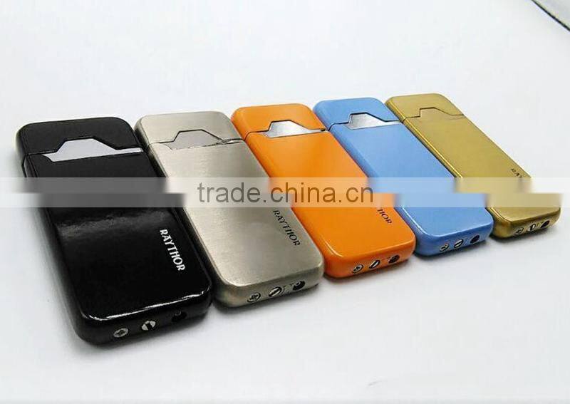 Metal fashion refillable cheap wall mounted cigarette usb electronic lighter