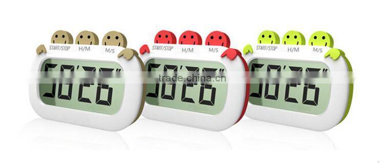 Promotional Smiling Table Large Digital Countdown Timer Clock with Magnet / Electronic Items Manufacturer