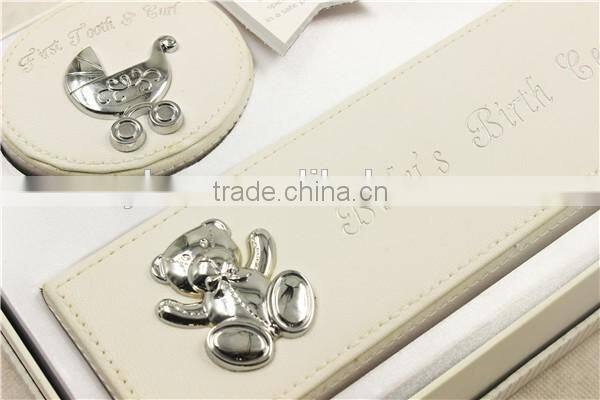 3 slot Paper Packaging Keepsake Box For Baby