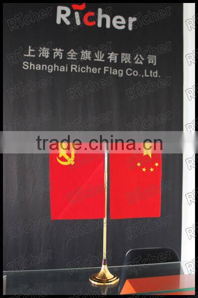 Table Flag with Metal Table Flagpole