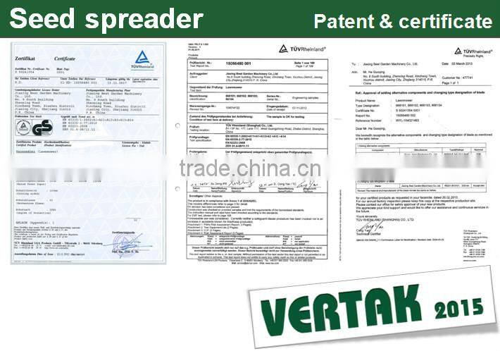 New arrival electric seed spreader,2.7L seed spreader with CE/GS/EMC certificates