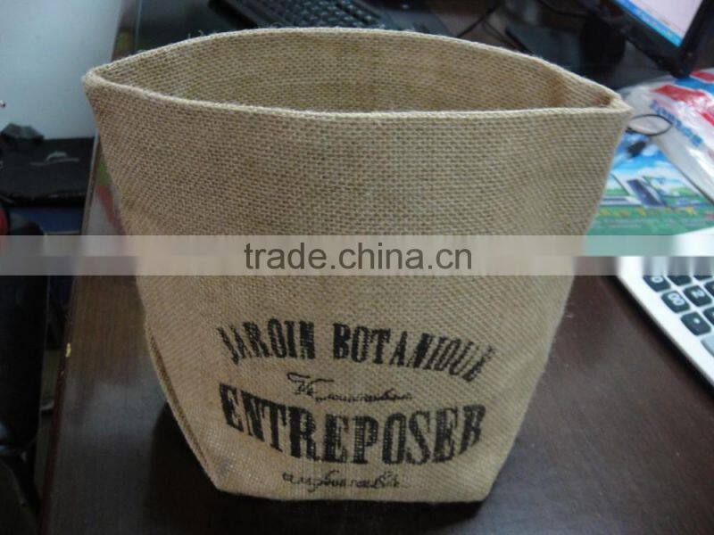 2016 new material open food grade jute bag