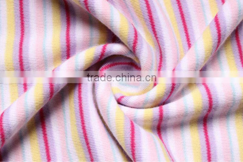 40st yarn dyed stripe interlock