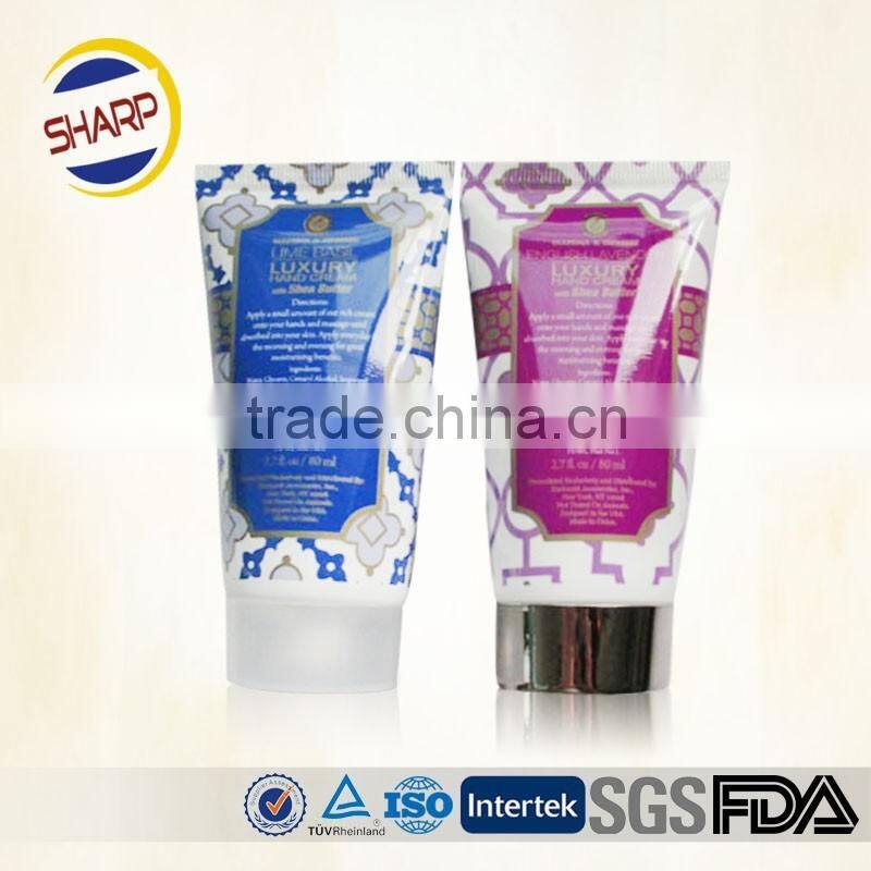 100ml offset printing cosmetic tube with flip cap