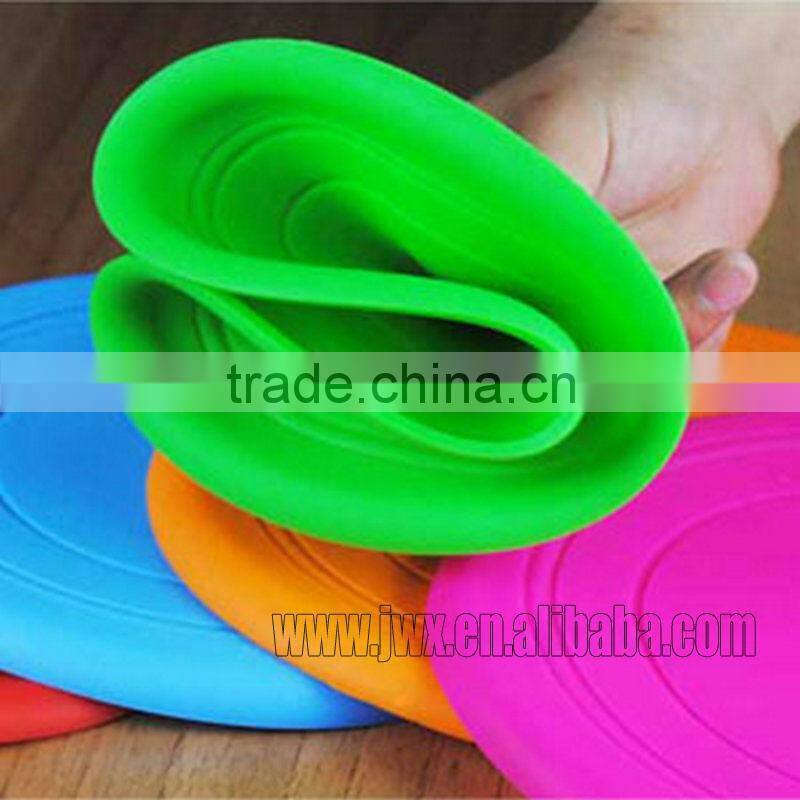 hot sale 18cm silicone frisbee dog toy for promotional dog frisbee toy