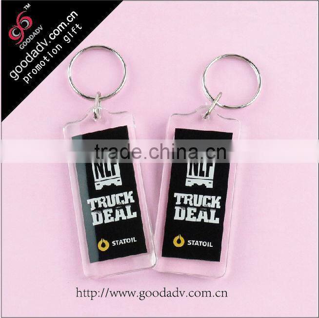 Business gift items cheap heart acrylic keychains