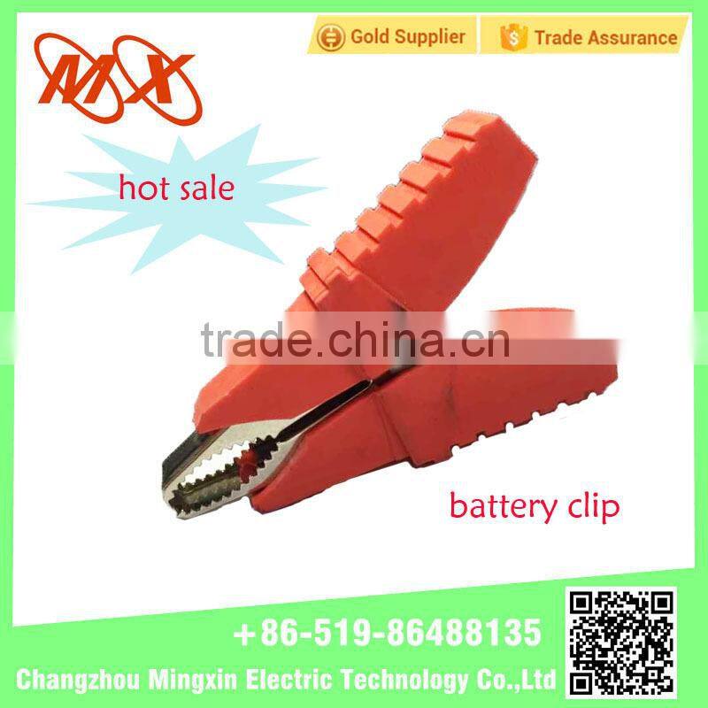 Wholesale Black and Red rubber stainless steel Alligator clip
