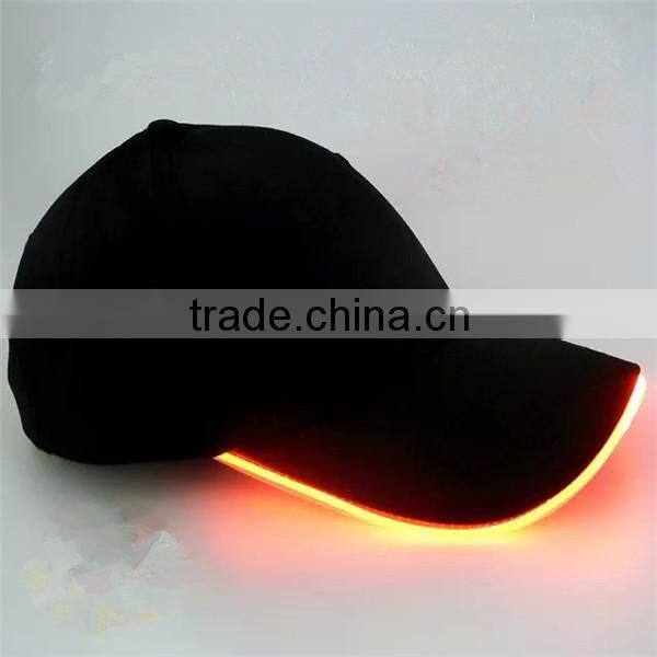 Baseball Customized Logo led light cap wholesale light caps