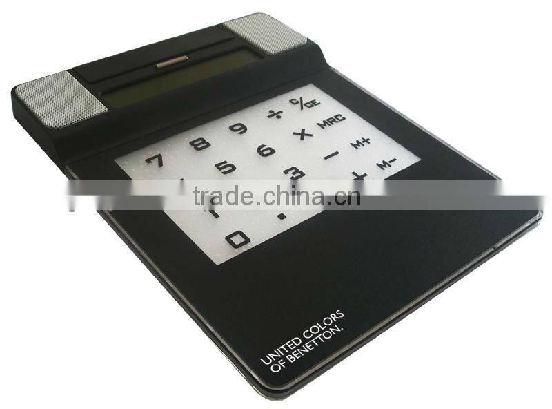 Mouse Pad with USB Hub 4 USB Ports LED Light Calculator Function