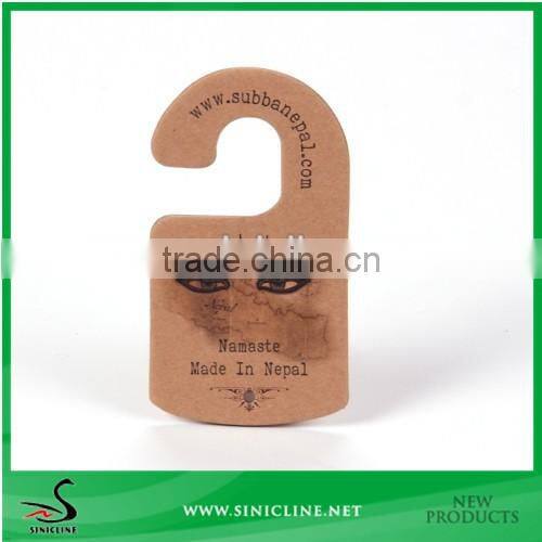 Sinicline Design Face Shape Printed 3mm Karft PaperJewelry Hanger