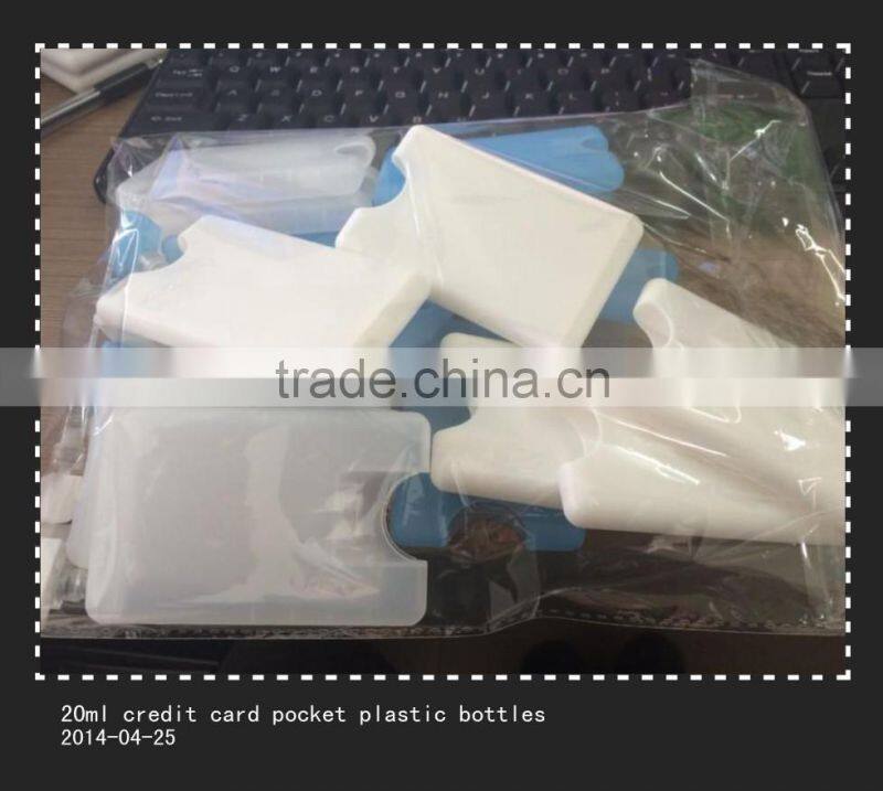 15ml square plastic credita card perfume pump spray bottles for sale