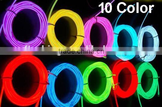 customerized High brightness el running color wire