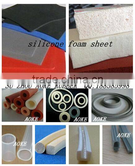 Low hardness silicone foam seal strip