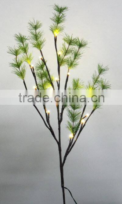 pine lighted twigs