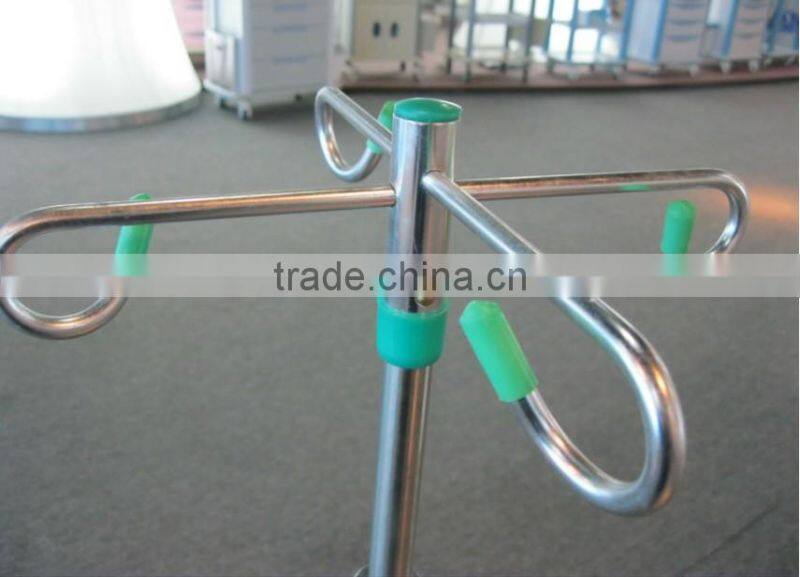 hot sale AG-IVP001 stainless steel 5 wheels stainless steel pole for sale