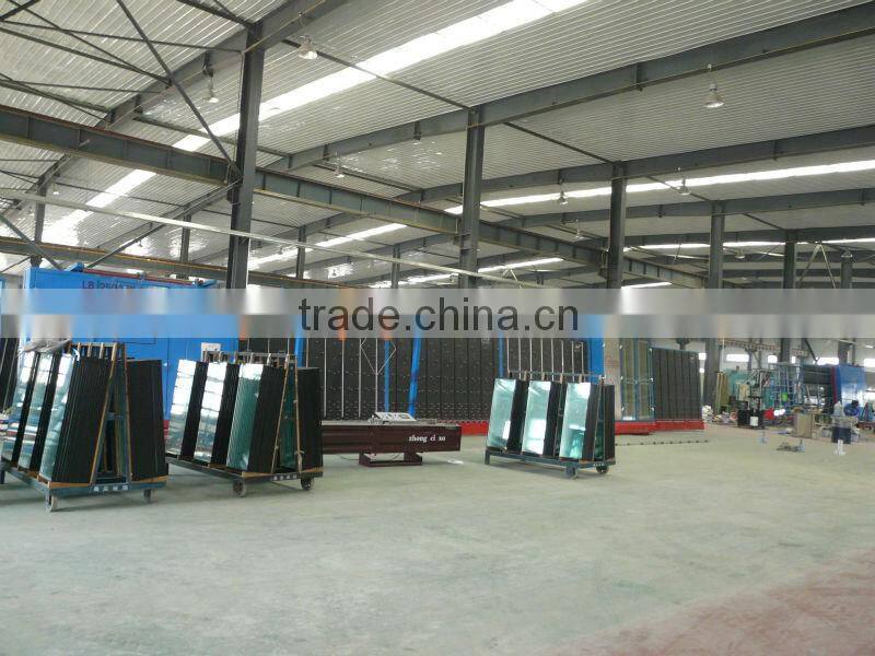 6+12a+6mm blue,grey, green, bronze low-e curved insulated glass