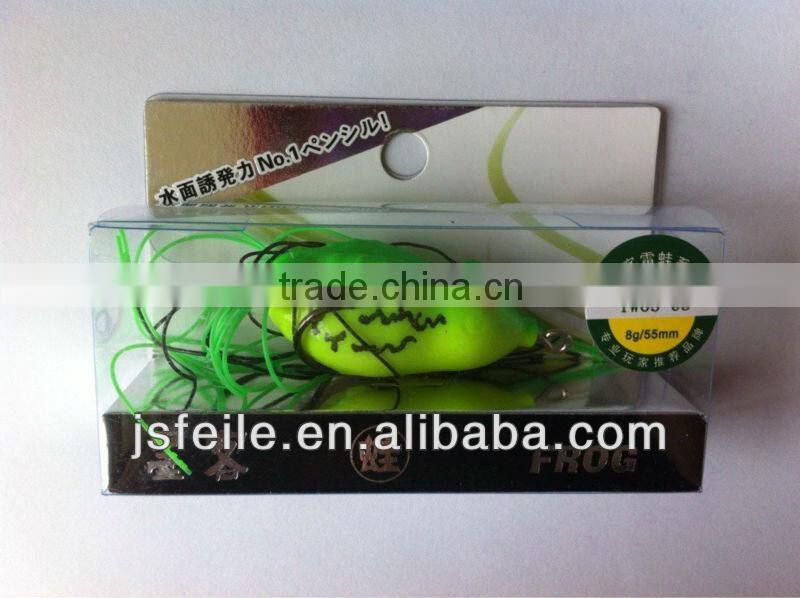 55MM silicagel plastic frog for snakehea fish