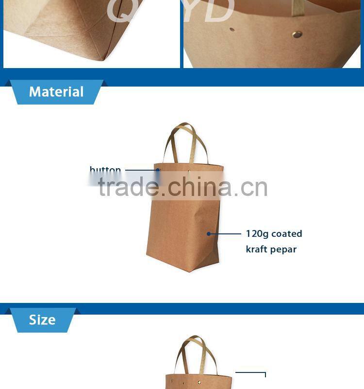 Fashion brown kraft paper bags kraft paper bags kraft paper handbags