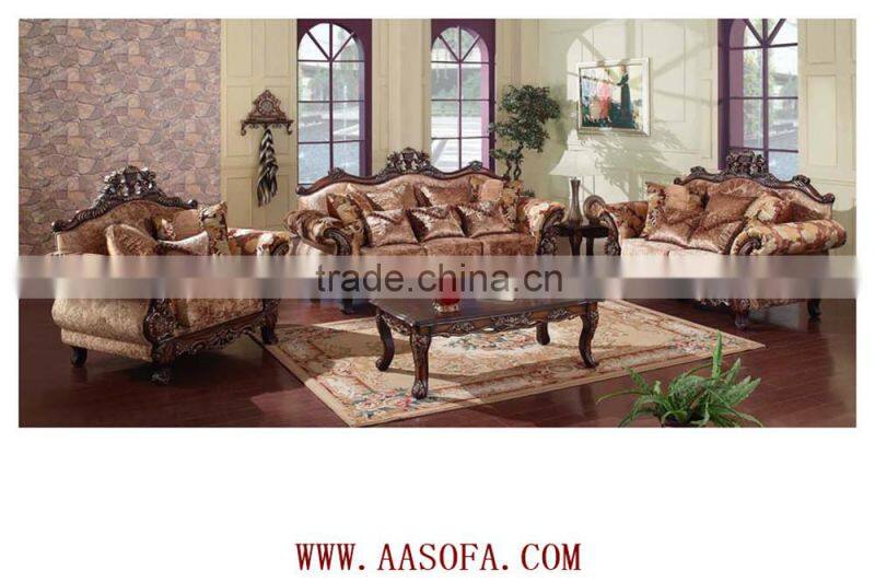 China sofa solid wood carving sofa french antique bedroom furniture sets