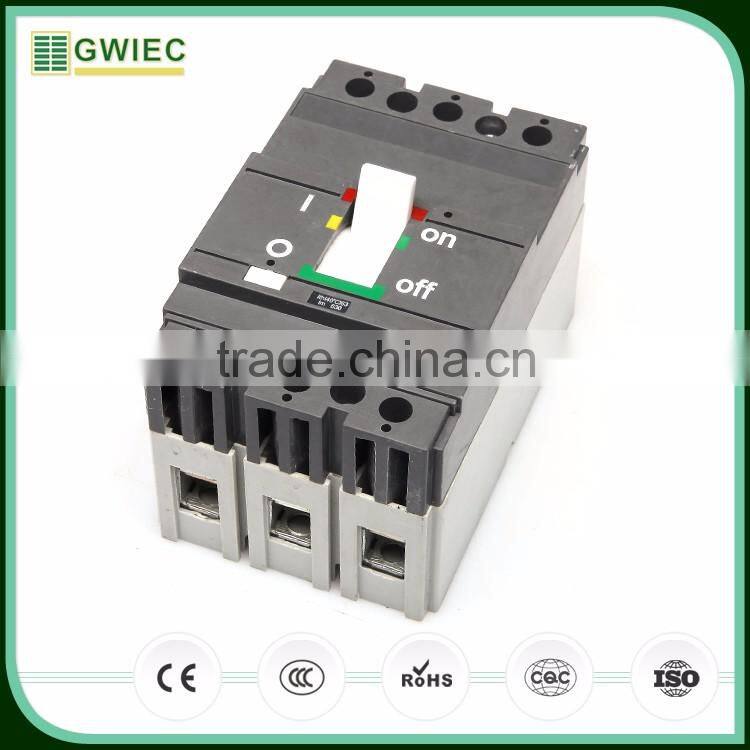 GWIEC Alibaba Best Sellers 3 Pole 4 Pole 50KA 380V Electrical Installation Mccb Circuit Breaker 400A