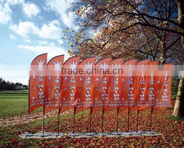 2016 fashion fabric graphic Aluminium and fiberglass beach flag