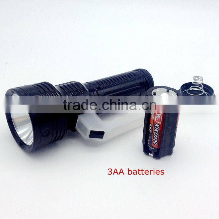 1W powerful led Reflector search flashlight powered by 3AA batteries