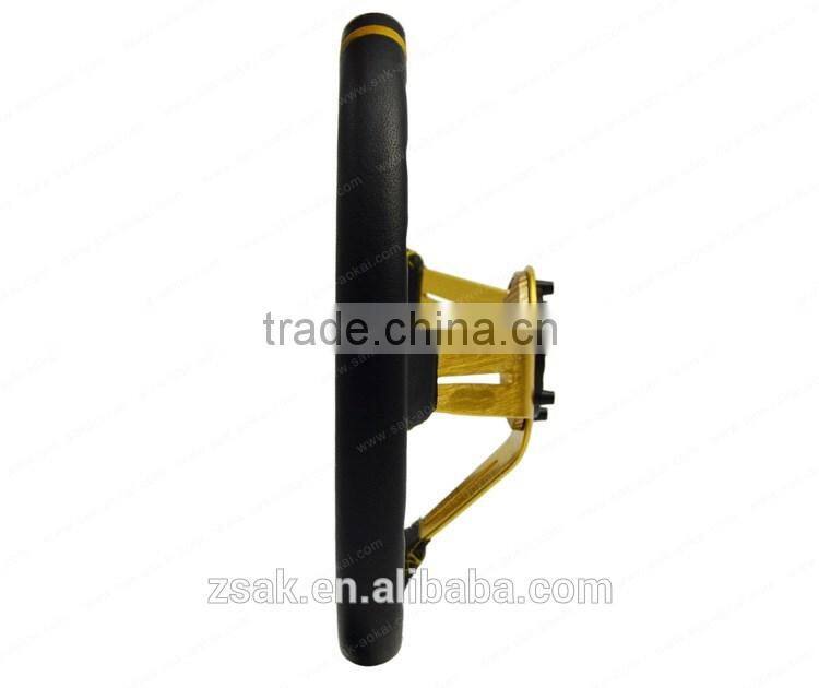 14 inch zhongshan genuine leather wheel auto steering wheel