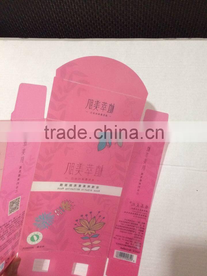 custom printed plastic box for cosmetic package with beauty printed