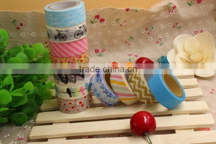 Writing printed washi Japanese paper tape for decoration for gift