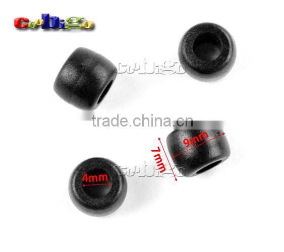 5/32"(4mm) Hole Plastic Beads Bell Stopper Cord Ends For Apparel Sportwear Accessories #FLS191-B