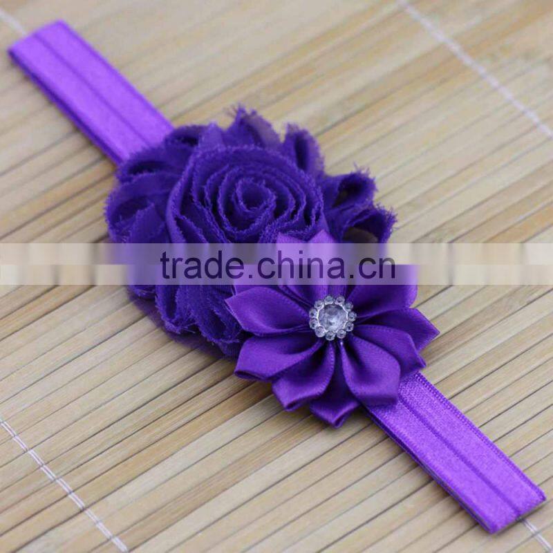 Newborn Baby Girls Flower Headband Soft Elastic Band Headwear Hair Accessories