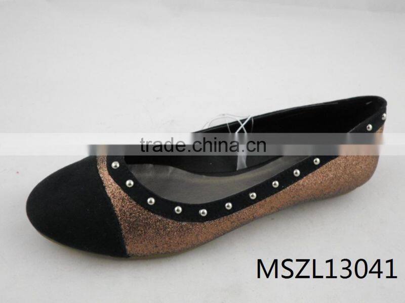 Wholesale price beautiful flat pump shoes for old women